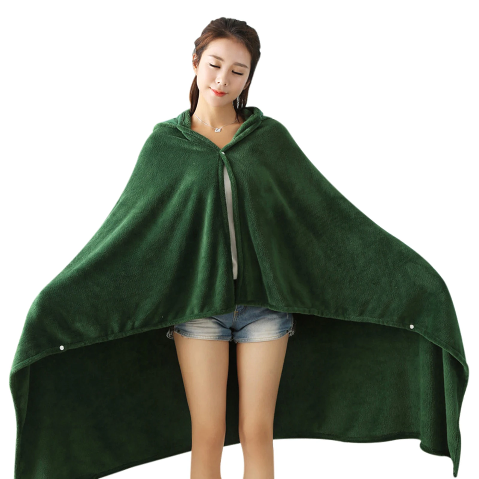 

Nap Cloak Blanket The Wing of Freedom Flannel Hooded Cloak Cosplay Costume Cape BMF88