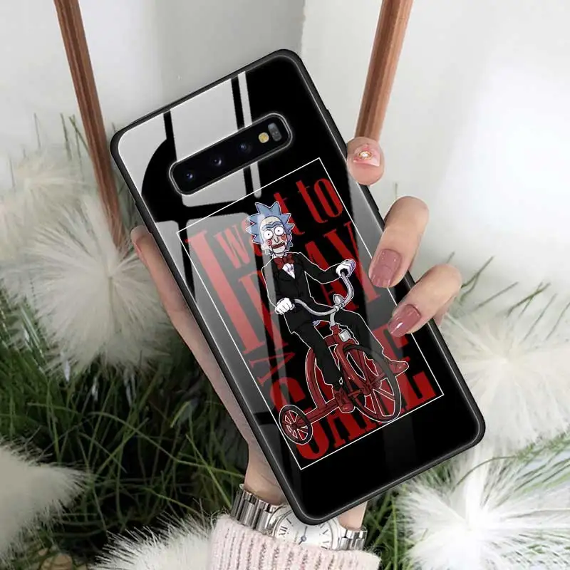 13 Чехол Rick And Morty из закаленного стекла для samsung Galaxy S10 S10e S9 S8 Note9 Note 10 Plus 5G A50 A30 края из ТПУ Fundas Capa - Цвет: 13