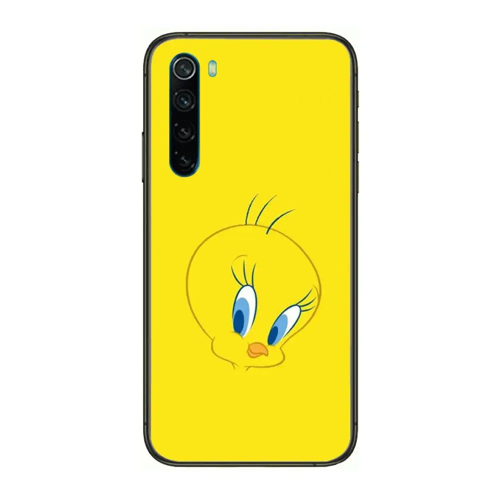 

Tweet Cute cartoon Phone Case For XiaoMi Redmi Note 9S 8 7 6 5 A Pro T Y1 Anime Black Cover Silicone Back Pretty