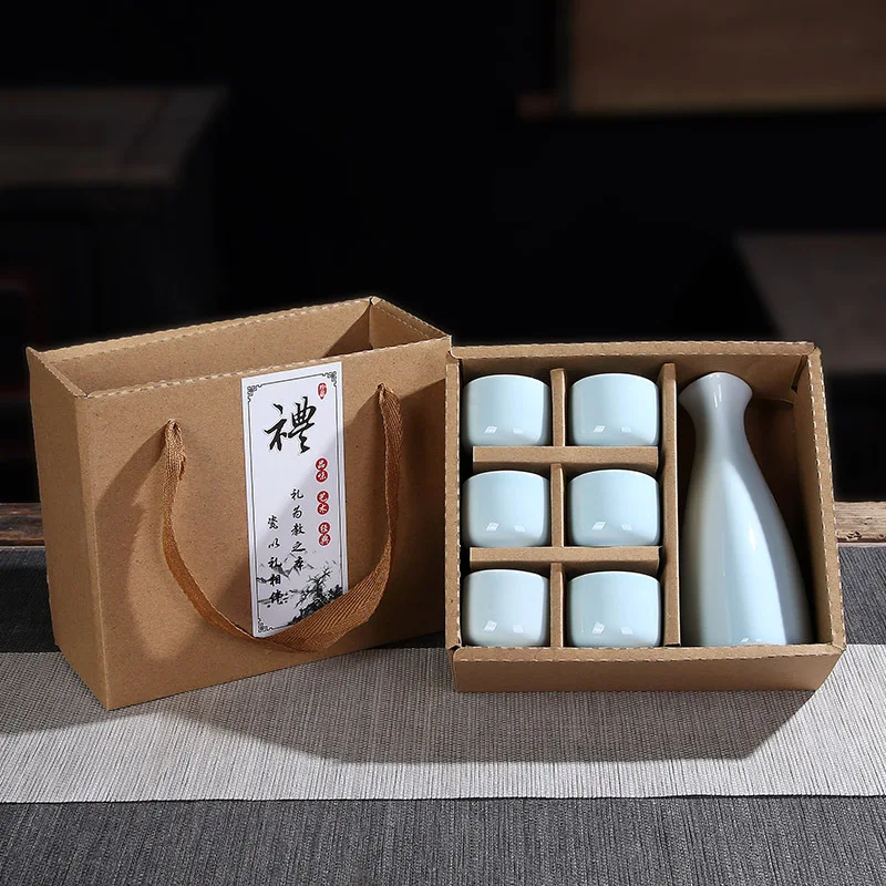 Керамический кувшин для вина коробка защиты окружающей среды простой удобный