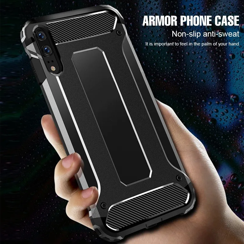 Роскошный бронированный мягкий ударопрочный чехол для Huawei Y5 Y6 Y7 Pro Y9 Prime 2019 2018 Nova 3i