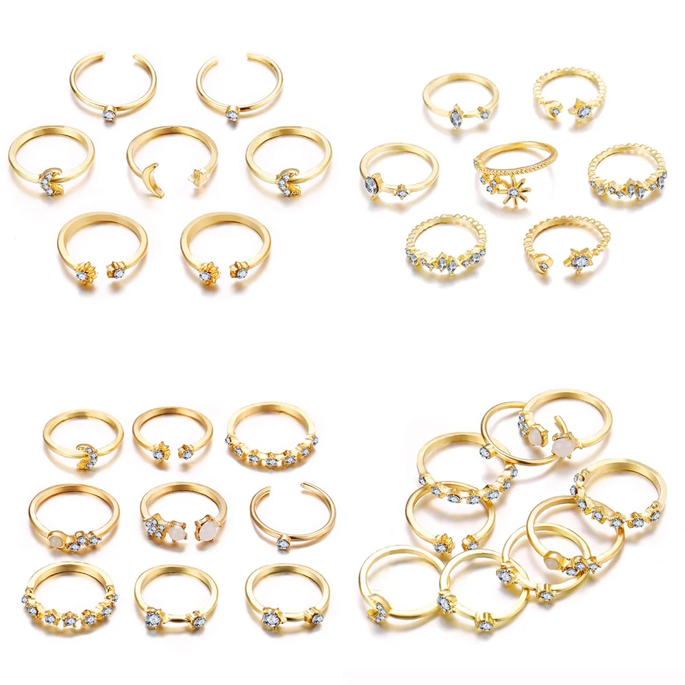 Женский винтажный комплект колец IF YOU набор свадебных обручальных в богемном