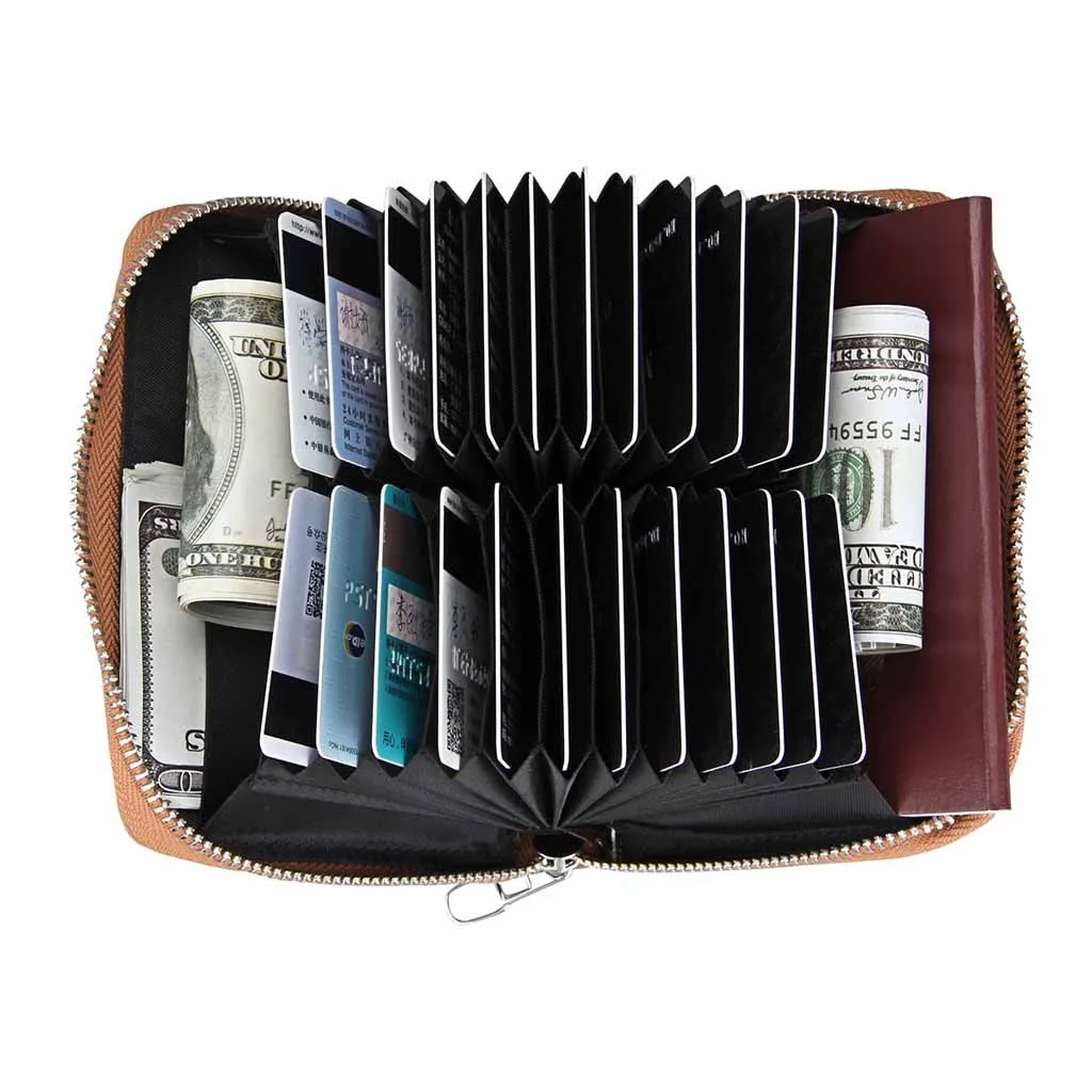 Unisex Multifunction Card Pack Fashion Passport Bag Leather Wallet Purse Case Credit Dollar Price Portomonee Carteria | Багаж и сумки