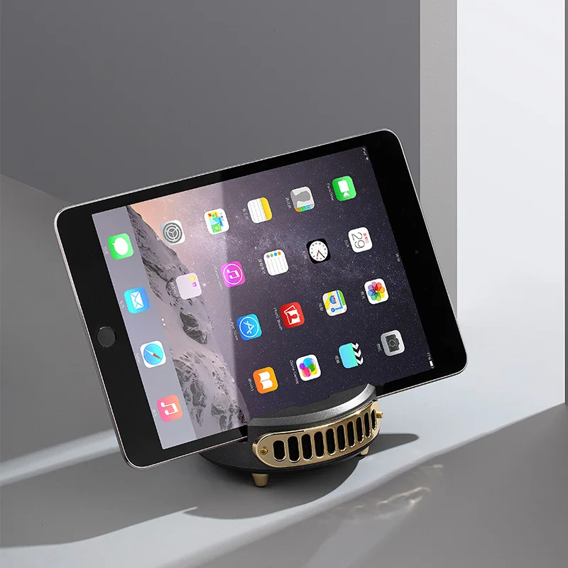 Новый ретро-маленький стереопортативный беспроводной сабвуфер Bluetooth-динамик с мобильным телефоном Creative Mini Business.