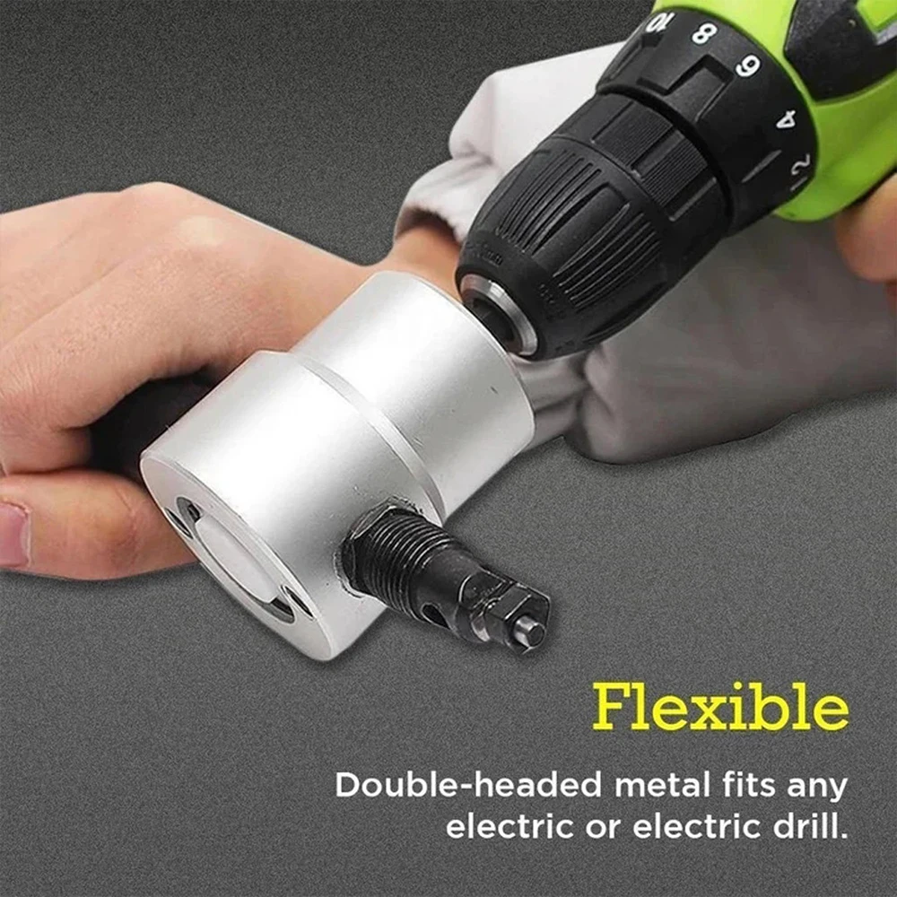 Двухголовочный Ниблер для резки металла пила резак инструмент сверления