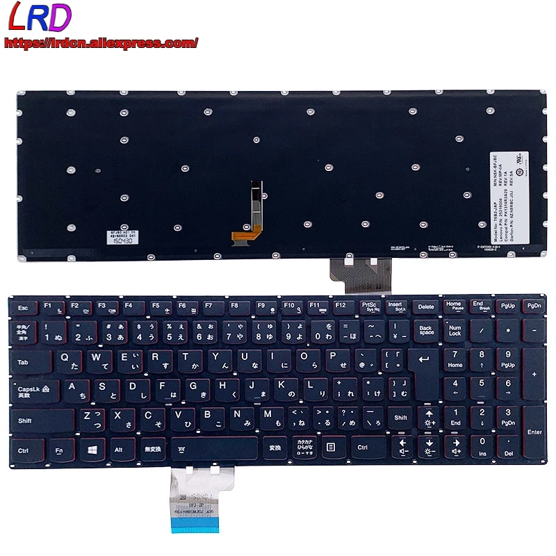

New Original JP Japanese Backlit Keyboard for Lenovo Y50-70 Y50-70T Y70-70 Touch Laptop 25216004