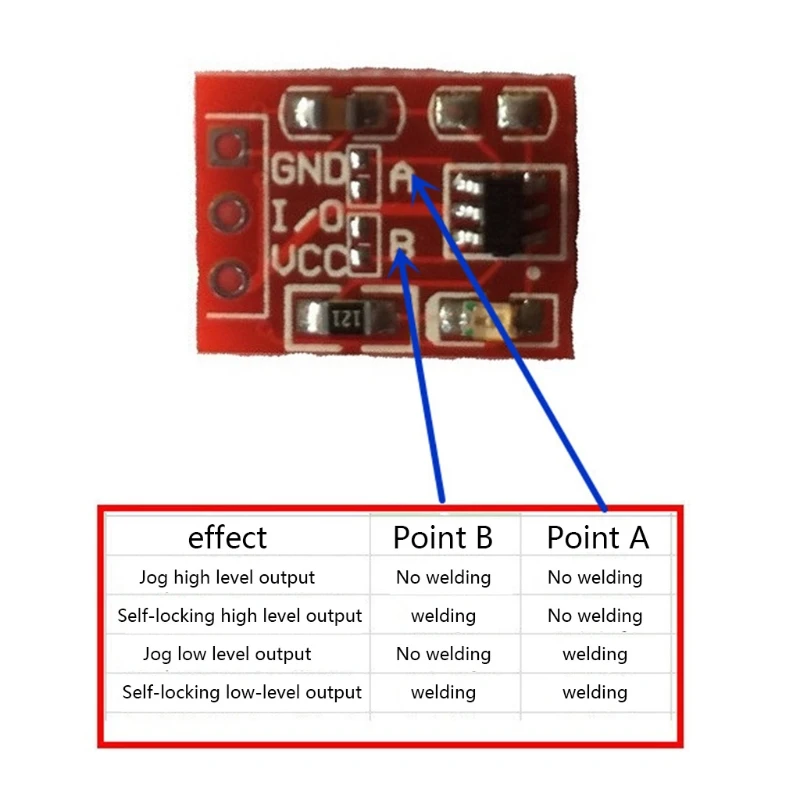 

10PCS/LOT NEW TTP223 Touch Button Module Capacitor Type Single Channel Self Locking Touch Switch Sensor