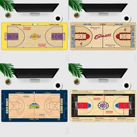 basketball court with the same extra large long mouse pad lakers rocket warriors table mat