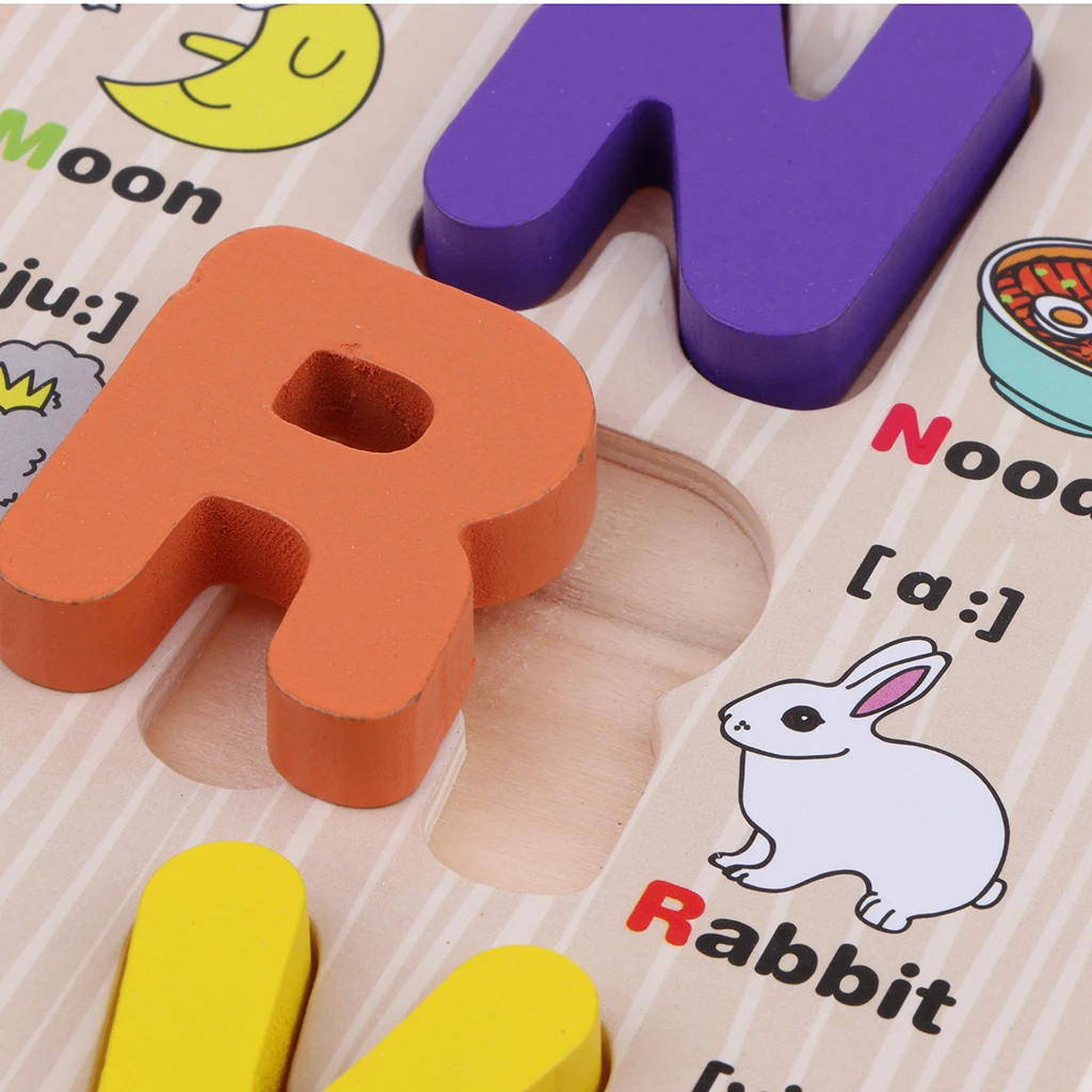 

Wooden Letters Abc Child Preschool Child Kid Educational Toy