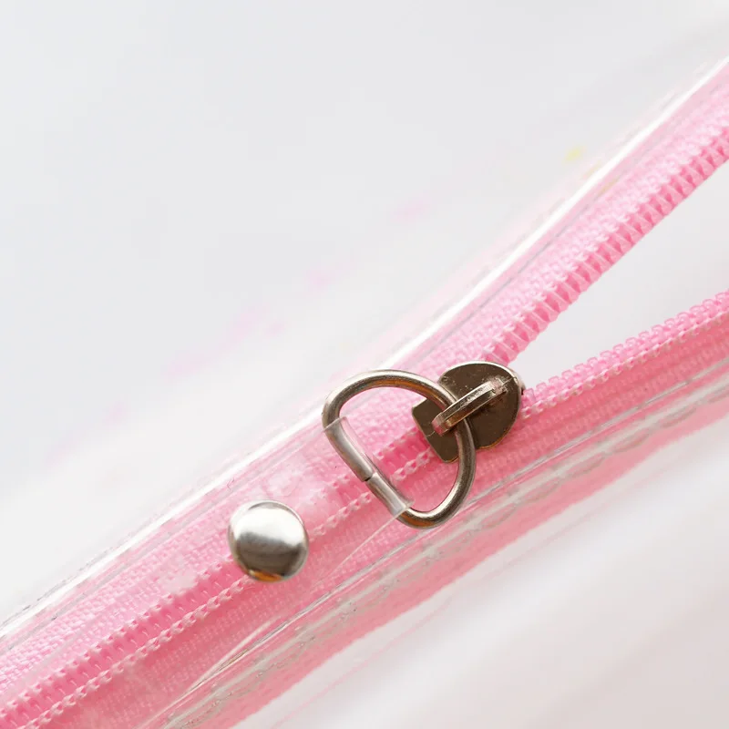 Прозрачный пенал из ПВХ с единорогом органайзер для хранения канцелярских