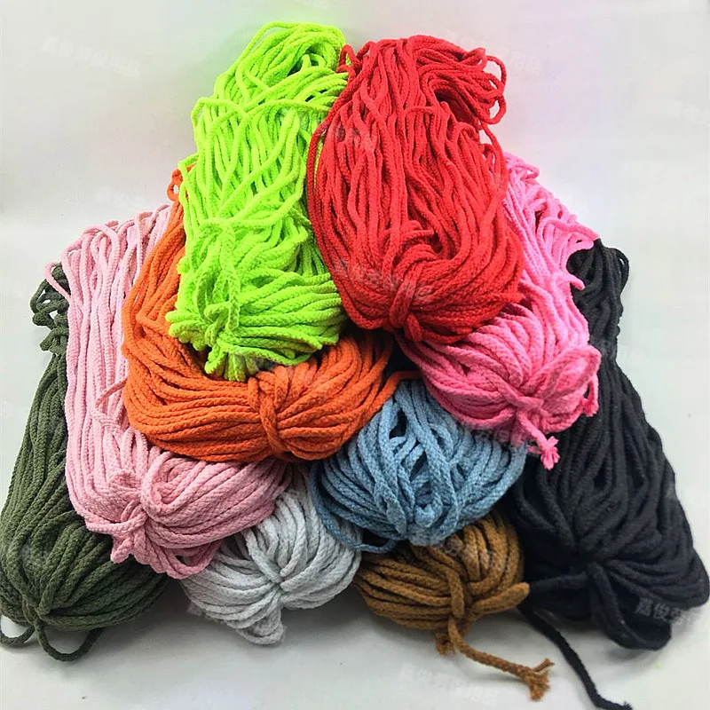 5 мм 80 м/рулон веревка из натурального хлопка ручная работа хлопок витой шнур для