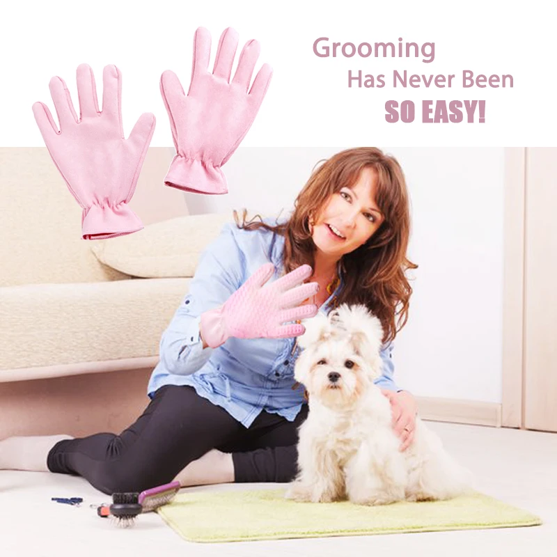 Перчатка для ухода за домашними животными кисточка удаления волос массажа кошки