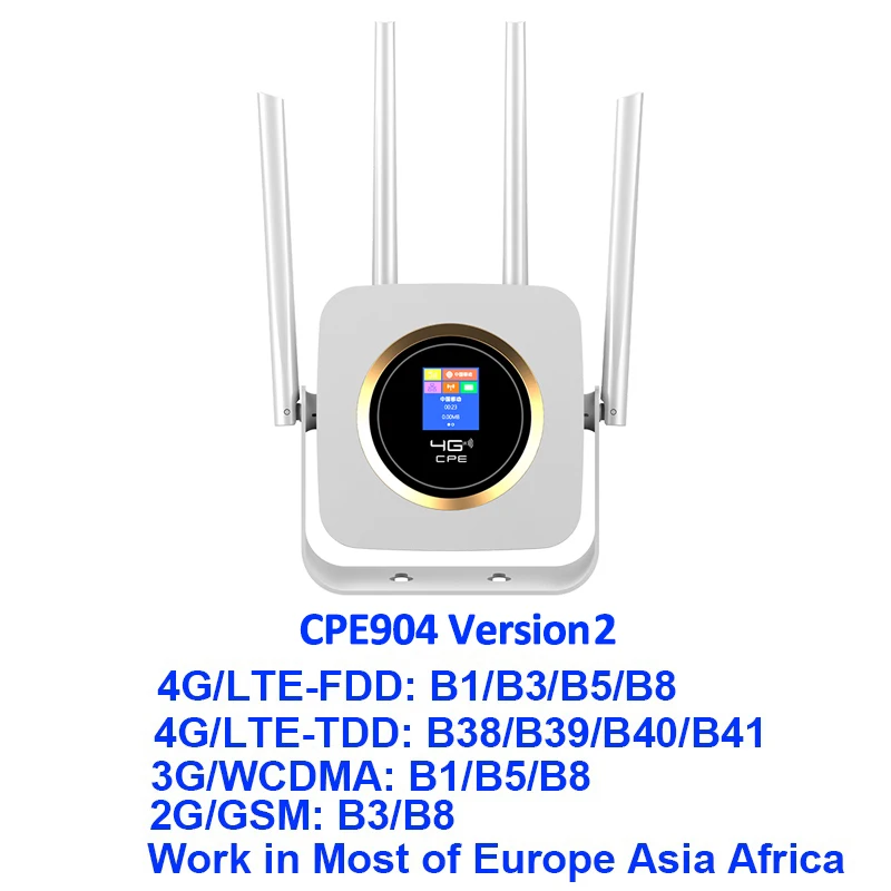Version2 TIANJIE CPE904 роутер 4g sim карта 4G wifi роутер Точка доступа 4G LTE модем 3000mah аккумулятор Карманный wifi модем CPE 4g wifi CPE роутер - Цвет: Version2