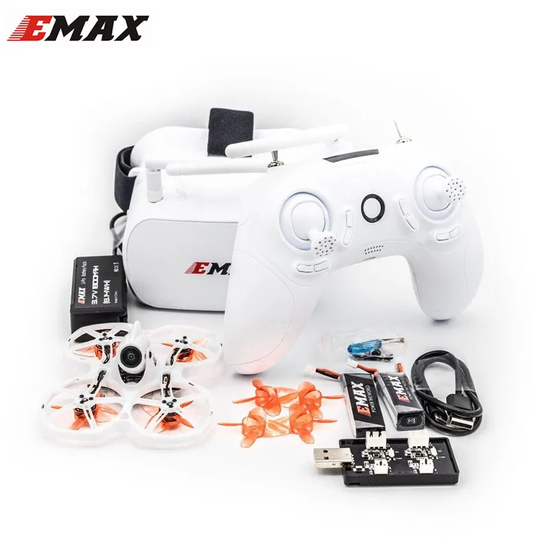 квадрокоптер emax tinyhawk ii 75 мм 1 2s whoop fpv rc bnf rtf w frsky d8 runc
