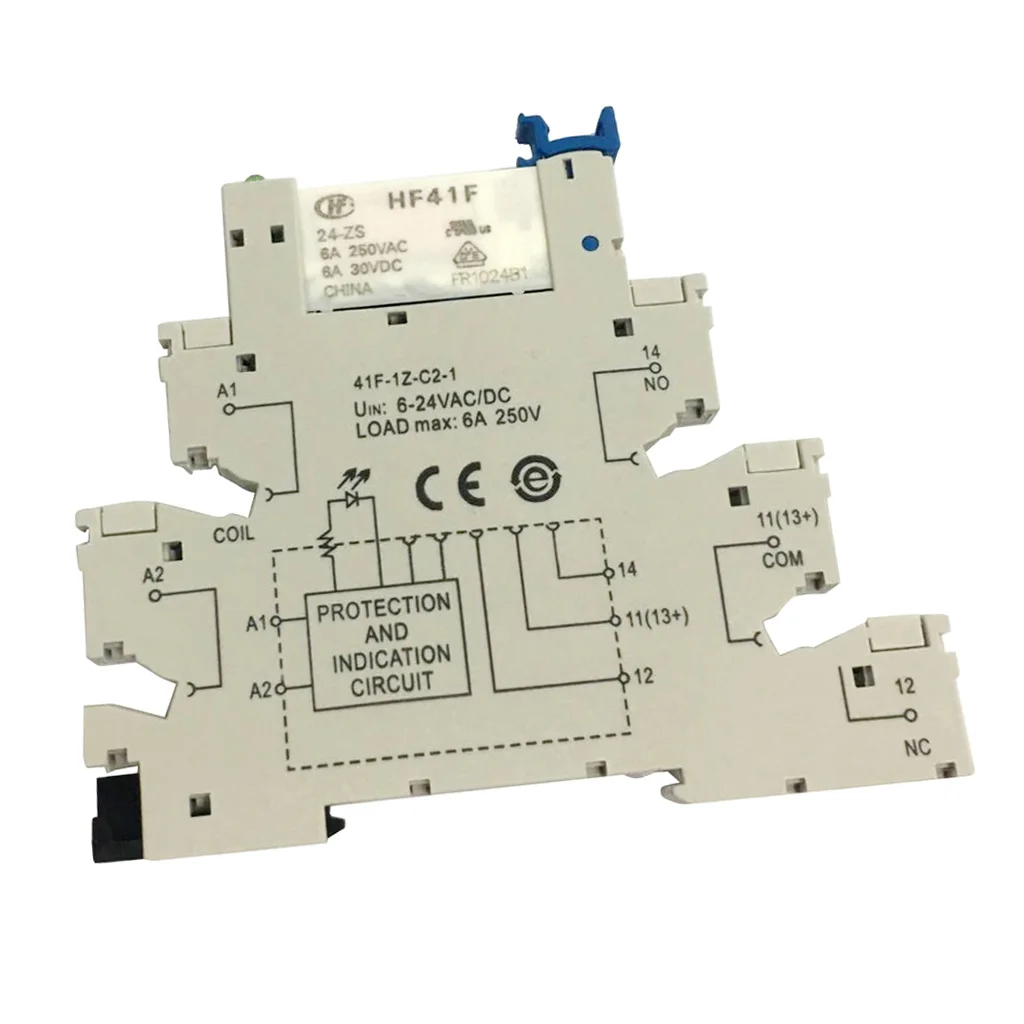 Hongfa 5-контактный релейный разъем 6-24 В AC/DC 6A с HF41F PCB модуль | Электроника
