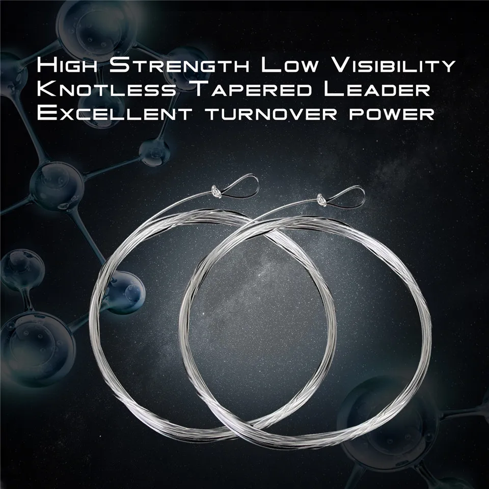 Maximumcatch коническая леска для ловли нахлыстом 100% чистый фторуглеродный 9 футов 0 7