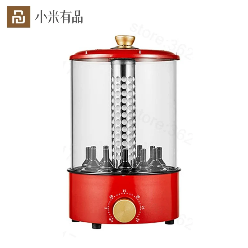 Купить Электрический гриль Youpin для помещений, вращающаяся автоматическая плитка для барбекю, Бездымная печь, нагревательная печь для косичек ягне...