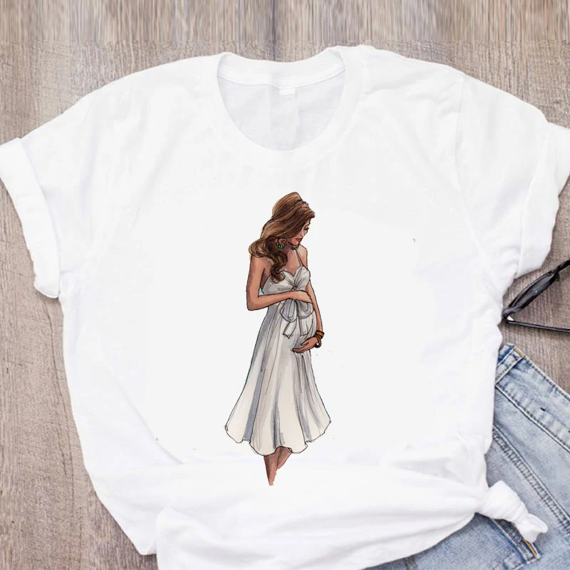 

Harajuku Kpop Aesthetic Short Sleeve T-Shirts Kindness Super Mother Cartoon Women's T-Shirt Fashion Summer Clothes For Women