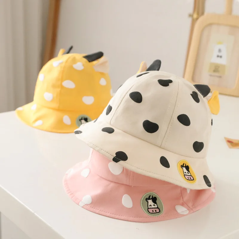 

Baby hat spring and autumn summer thin boy baby pot hat girl child cute super cute Bucket Hat