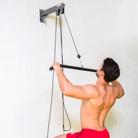 f028 wall comprehensive fitness muscle trainer steel diy pulley cable machine attachment system triceps biceps pulley system