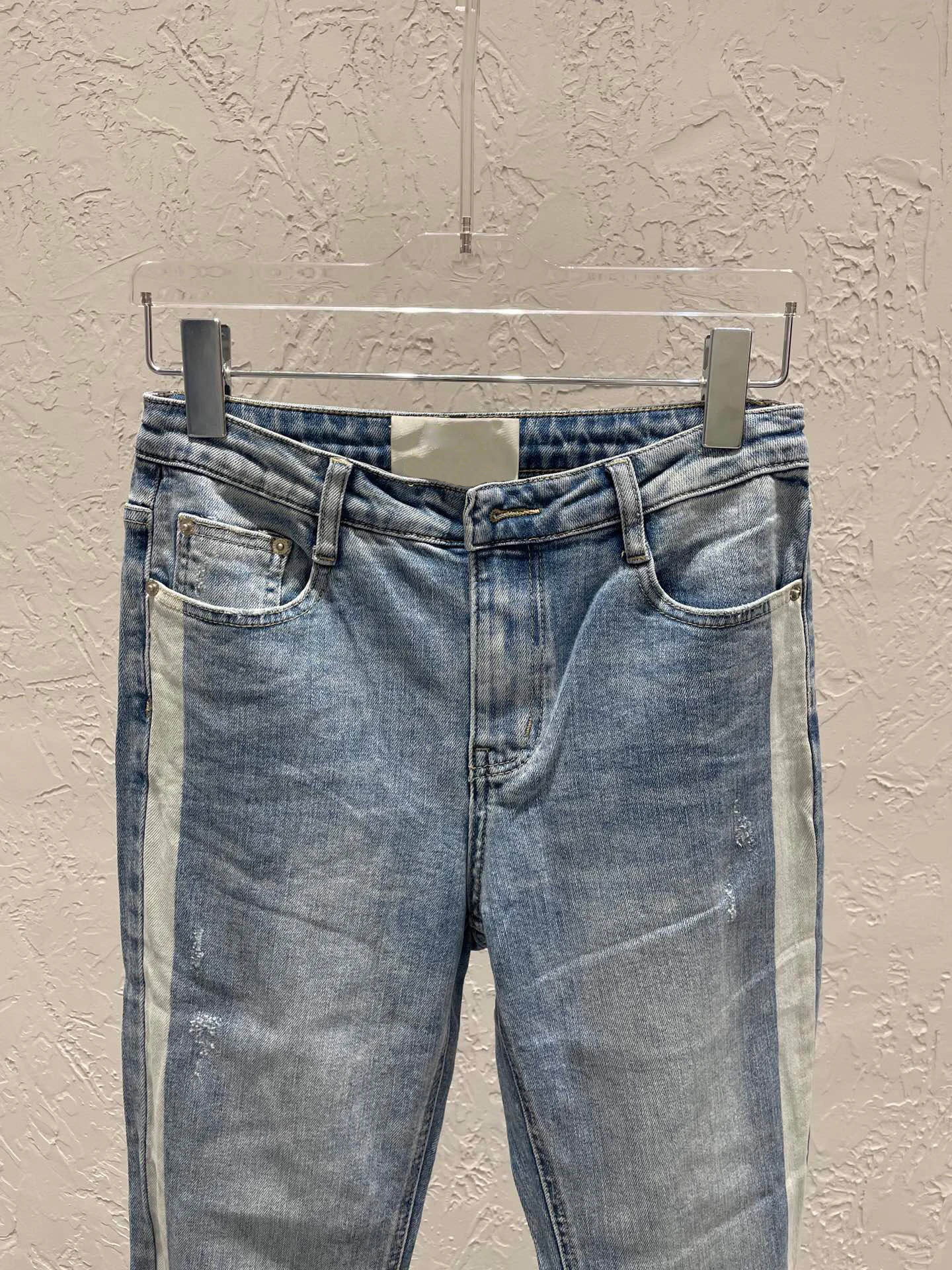 2021 Роскошные джинсы-карандаш в уличном стиле минималистичного дизайна