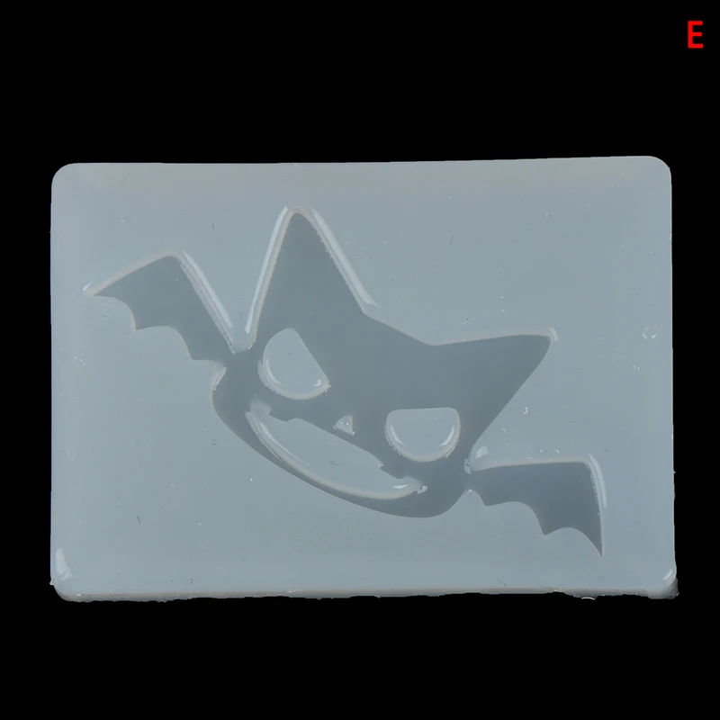 1 шт. зеркальная силиконовая форма Хэллоуин череп летучая мышь призрак ручная