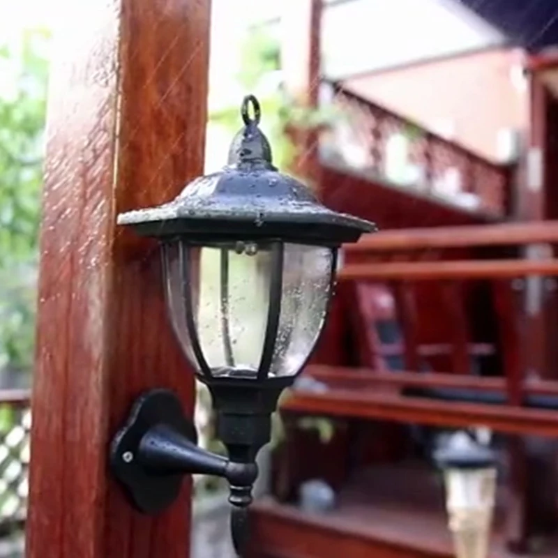 Новинка 2020 уличный светодиодный настенный светильник на солнечной батарее 100%