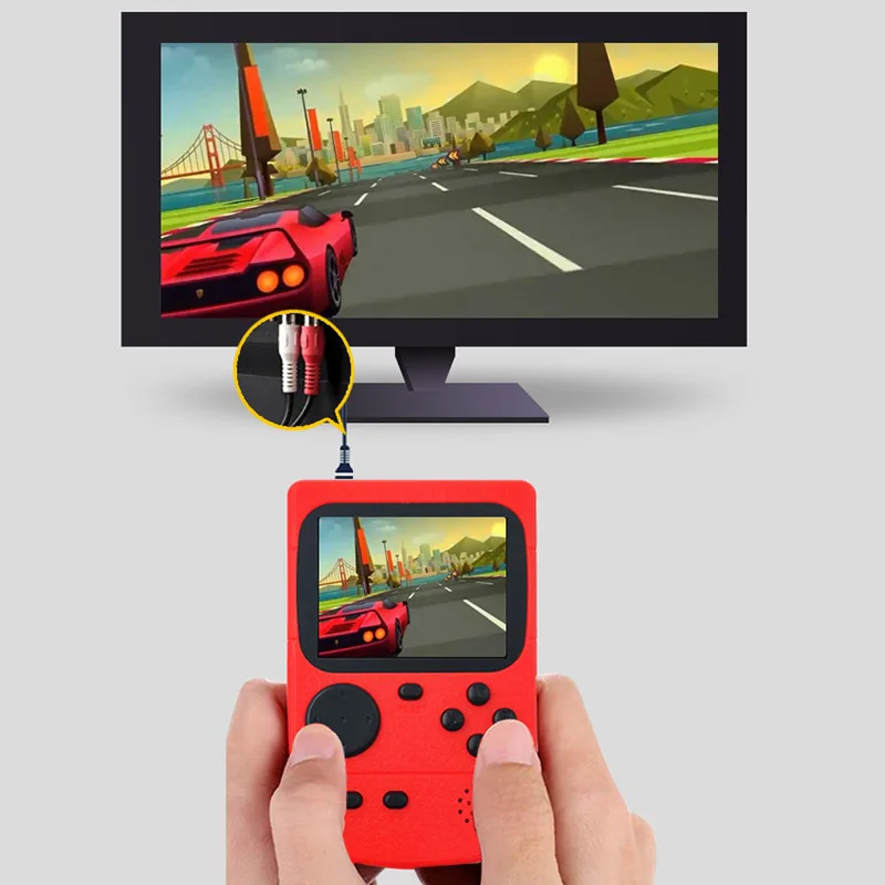 Встроенный 500 игр Ретро Мини Портативная видео игровая консоль 8 Bit 3 0 дюймов