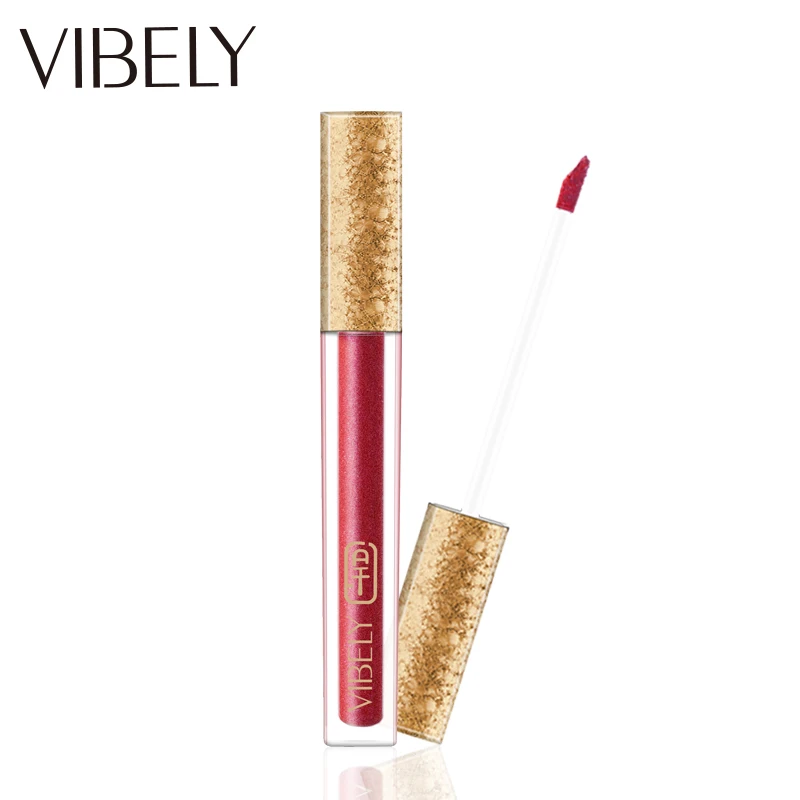 VIBELY Алмазный жемчужный блеск для губ глазурь стойкий Водостойкий тинт блестящий