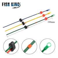 fish king 20pcspack winter portable mini ice fishing pole fishing rod top section 190mm 6g 18g ultralight rod combo for fishing