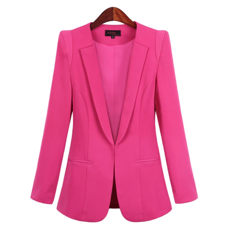 Женский деловой костюм короткий Блейзер с длинным рукавом весна-осень модель W1896