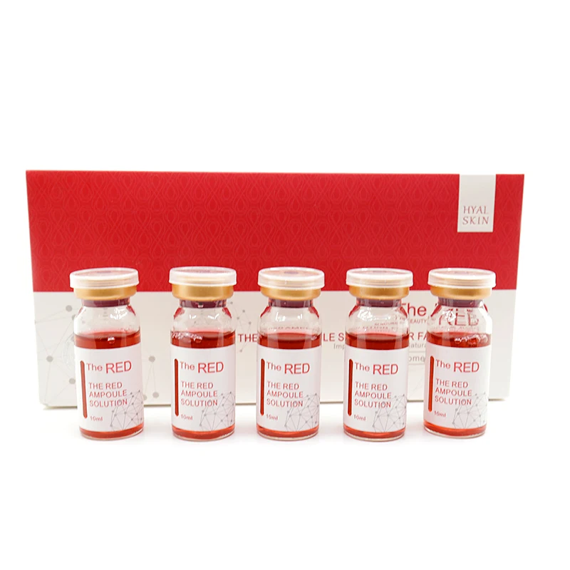 

Korea 10ml Nursing Liquid Red Ampoule Solution Lipolytic Lose Weight Dissolve Fat Lipolysis Use for Hyaluron Pen Mesotherapy Gun