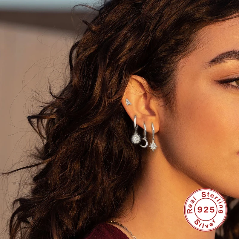 ROXI милые короткие носки для малышей 925 стерлингового серебра Подвесные серьги