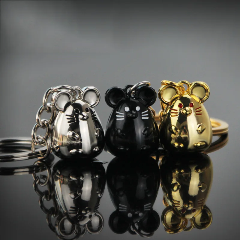 Новинка 2020 брелок для ключей в виде массивной крысы мыши модный животного