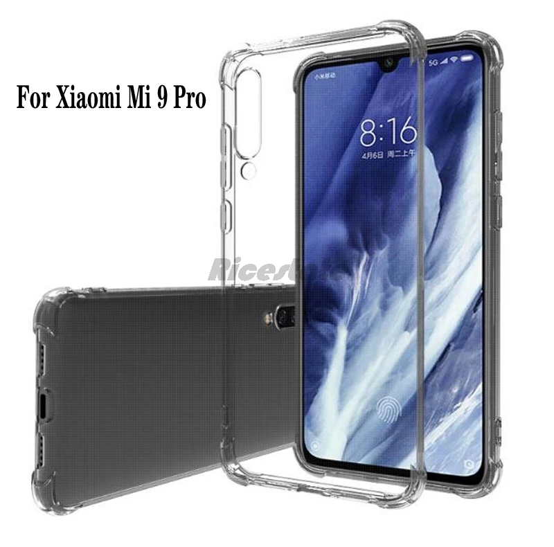 Противоударный чехол для Xiaomi Mi9 Pro Прозрачный ударопрочный из ТПУ Mi 9 прозрачный |