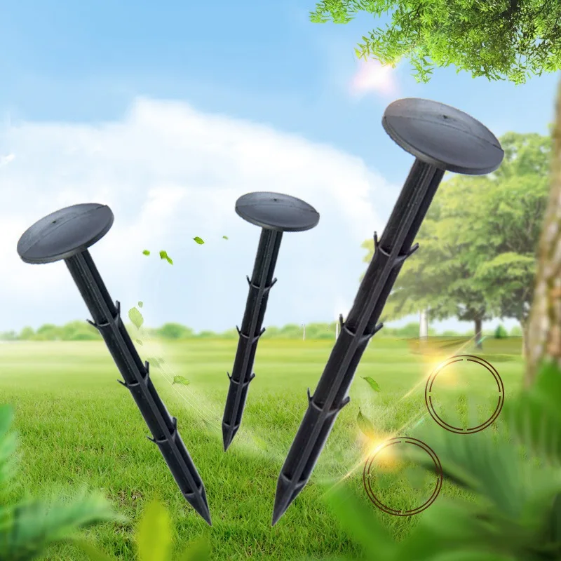 50 шт. черные пластиковые садовые ставни гвозди для поддержки растений