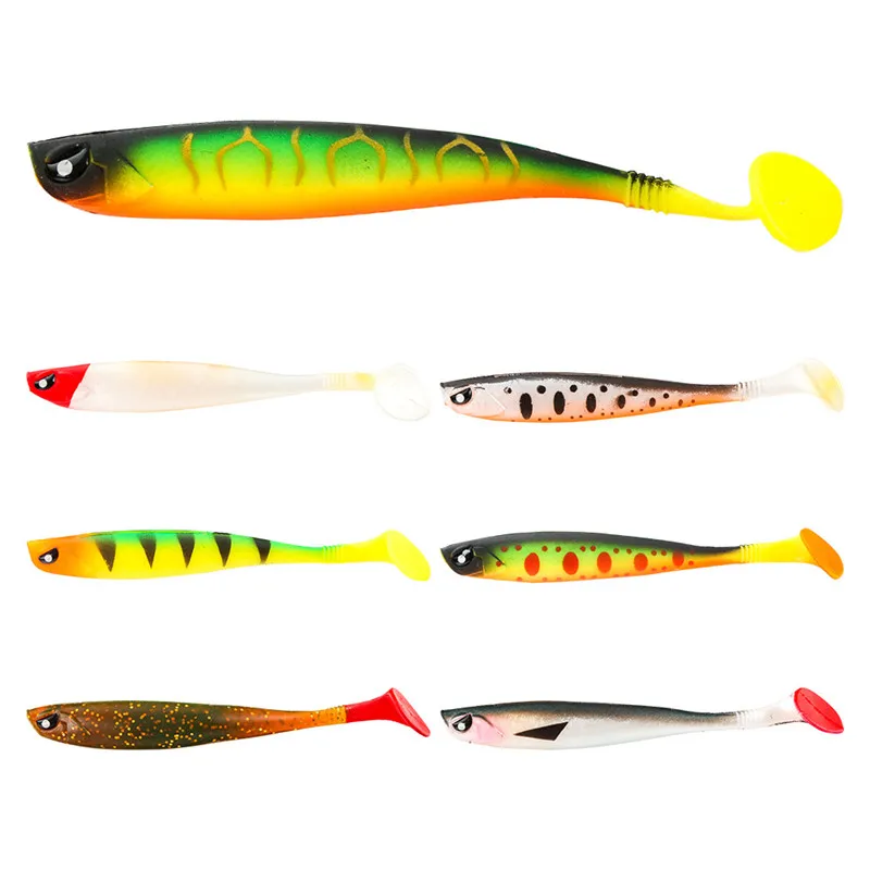 1 шт. 3D мягкая рыболовная приманка SWIN 4 5 г/9 см Мягкая Shad черви окунь Щука гольян