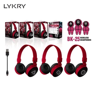 LYKRY Squid Gamer Wireless Bluetooth Headset HiFi Stereo Foldable Wired
Headphones With Microphone Bluetooth Gaming Earphones