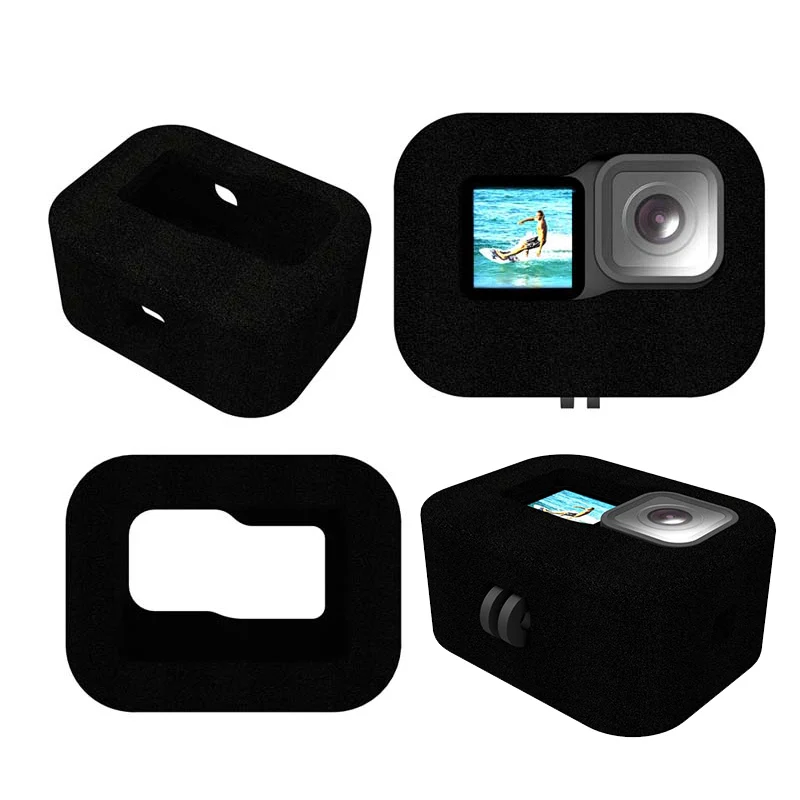 

for GoPro Hero 9 Black Windslayer Windshield Wind Foam Cover Sponge Noise Reduction Windproof Case GoPro 9 Camera Accessories