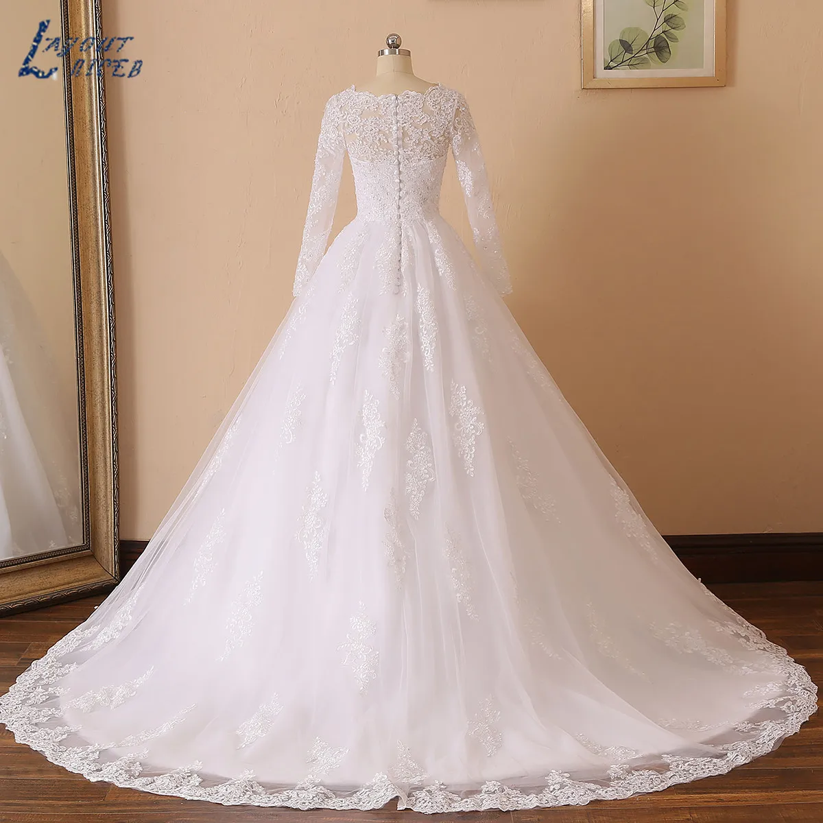 Одежда с длинным рукавом свадебное платье 2021 бальное Robe De Mariage Кружевная