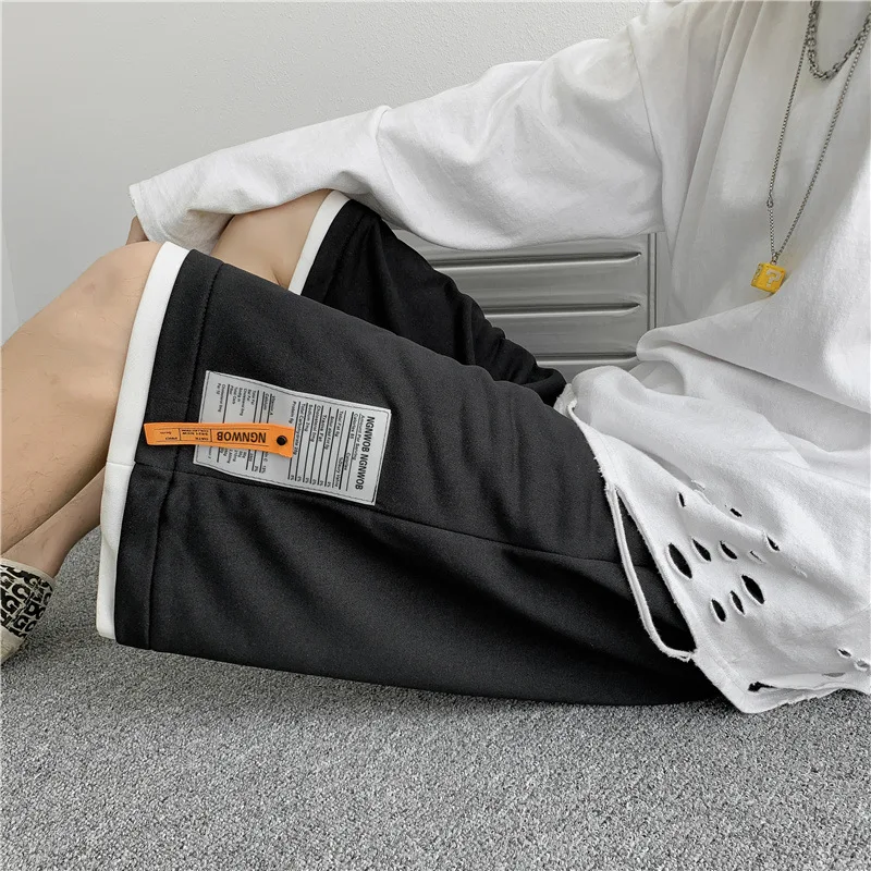 

Fake Two-piece Sports Shorts Men's Summer Thin Section Hong Kong Fashion Brand Ins Trend Loose Casual Oversized Five-point Pants