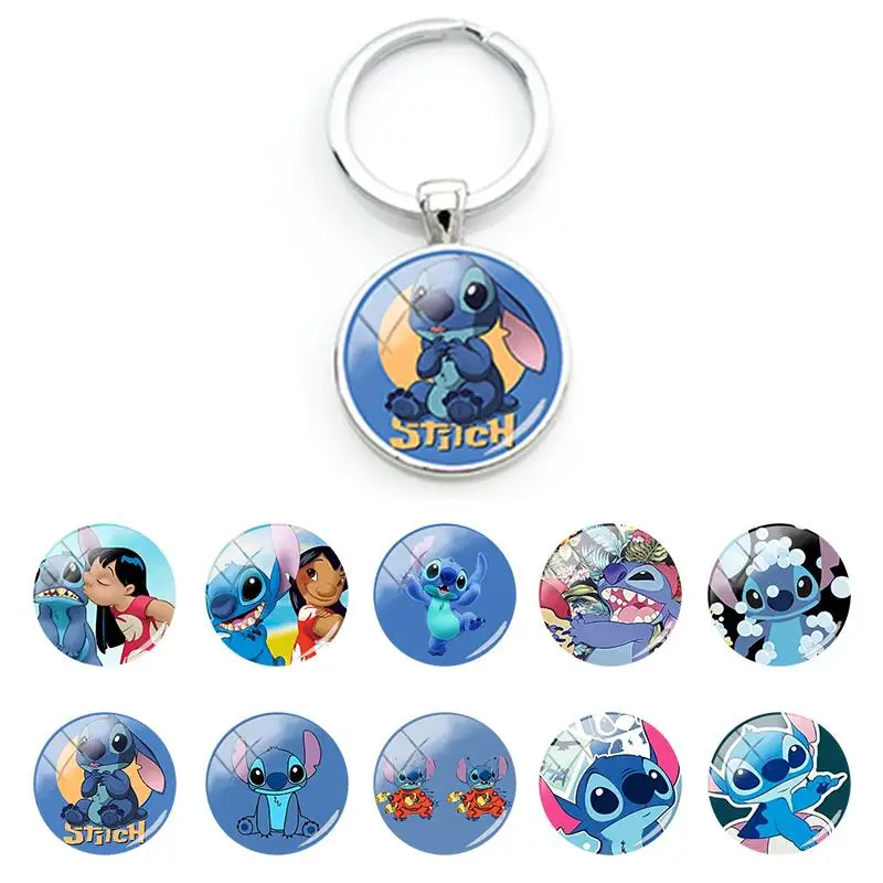 Брелок для ключей Лило и Ститч в мультяшном стиле | Украшения аксессуары