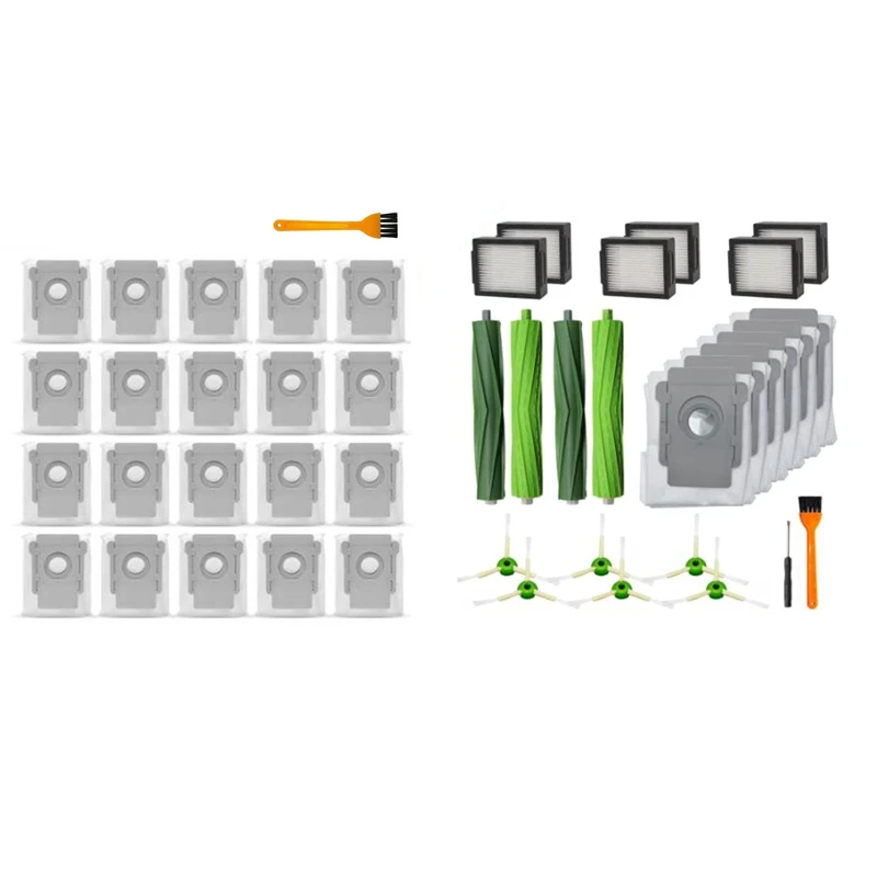 

Для робота Roomba I7 + / I7 Plus E5 E6 основная щетка боковая щетка и для Irobot Roomba I7 Plus E5 E6 S9 S9 + пылесборники для робота