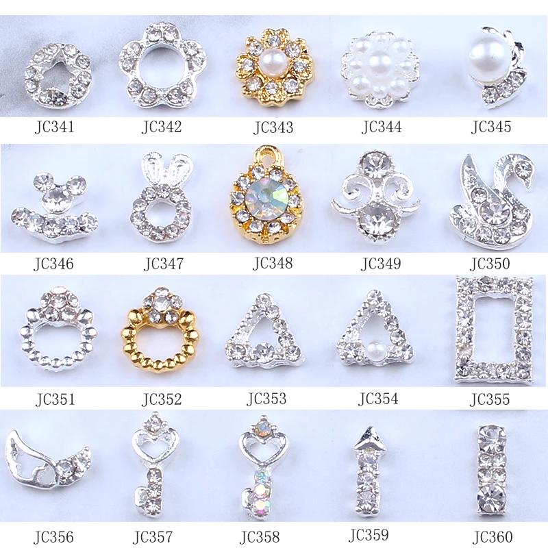 

100pcs/lot Nail Crystal Nail Rhinestones Diamond Gems Nail Charms Jewelry For Nail Art Decor Nail Rhinestones Charms JC341