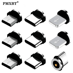6Pcs Magnetic Tips Universal for Round Magnetic Cable Micro USB Type C Magnet Replacement Parts Mobi