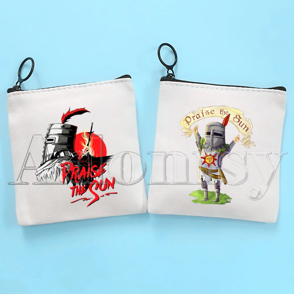 

Dark Souls Key Bag Classic Animation Printing Zipper Storage Bag Customized Print