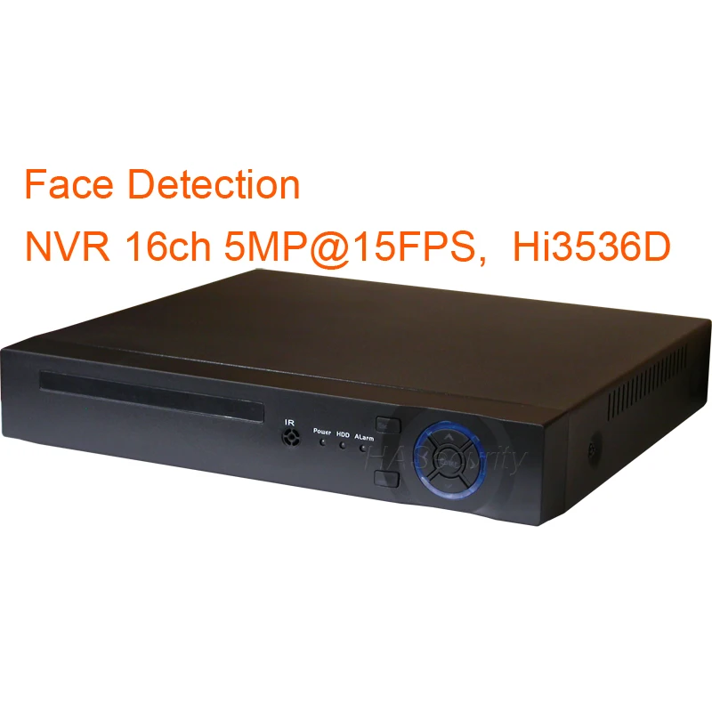 Распознавание лица 5.0MP 5MP 16ch NVR (5MP @ 15fps на канал) Hi3536D|Видеорегистратор для