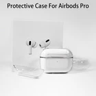 Защитный чехол для Airpods Pro, комплект Bluetooth-гарнитуры Apple Airpods 3, прозрачный Твердый чехол из поликарбоната, прозрачный защитный аксессуар