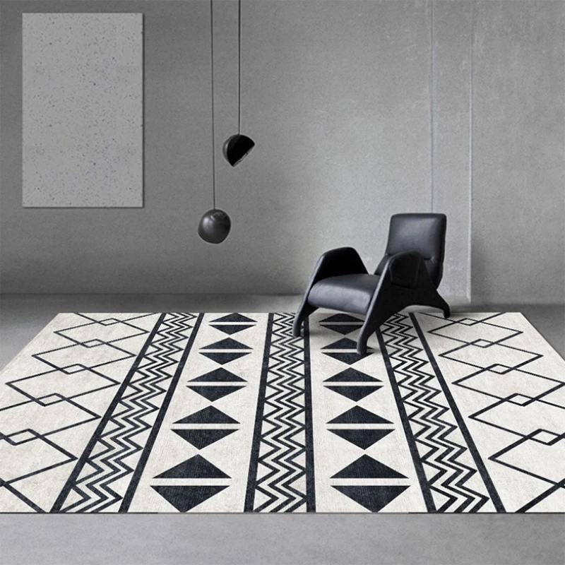 

Bohemian style living room geometric floor mats, high-quality large floor mats, childrens play non-slip living room modern carp