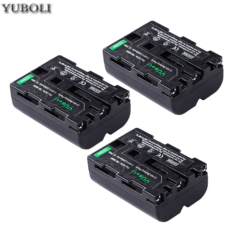 3battery Высокое Качество 2200 мА/ч, NP-FM500H NP FM500H Камера Батарея для sony A57 A58 A65 A77 A99 A550 A560 A580 Батарея NP-FM500H - Цвет: 3battery